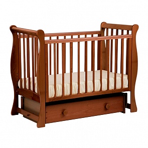 Кровать детская Лель АБ 21.2 Лаванда маятник поперечный, орех (Лель, LIEL-АБ 21.2_орех)